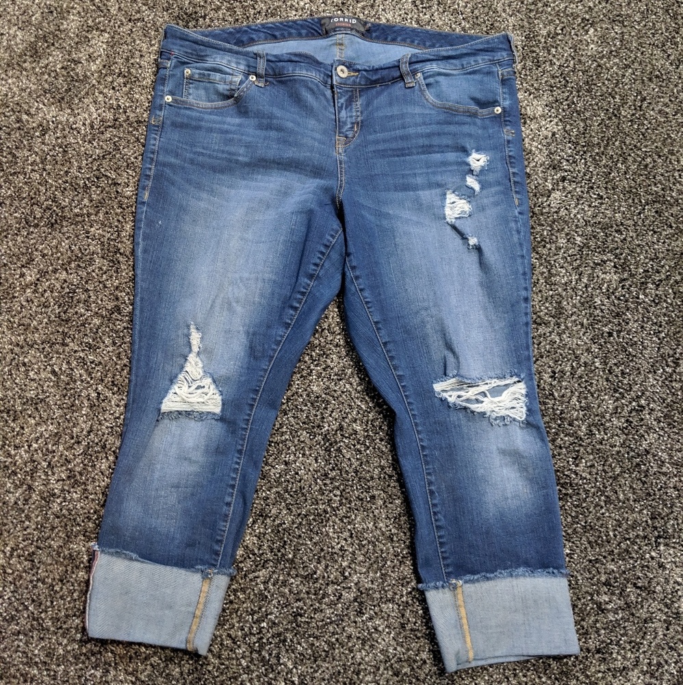Torrid cropped jeans